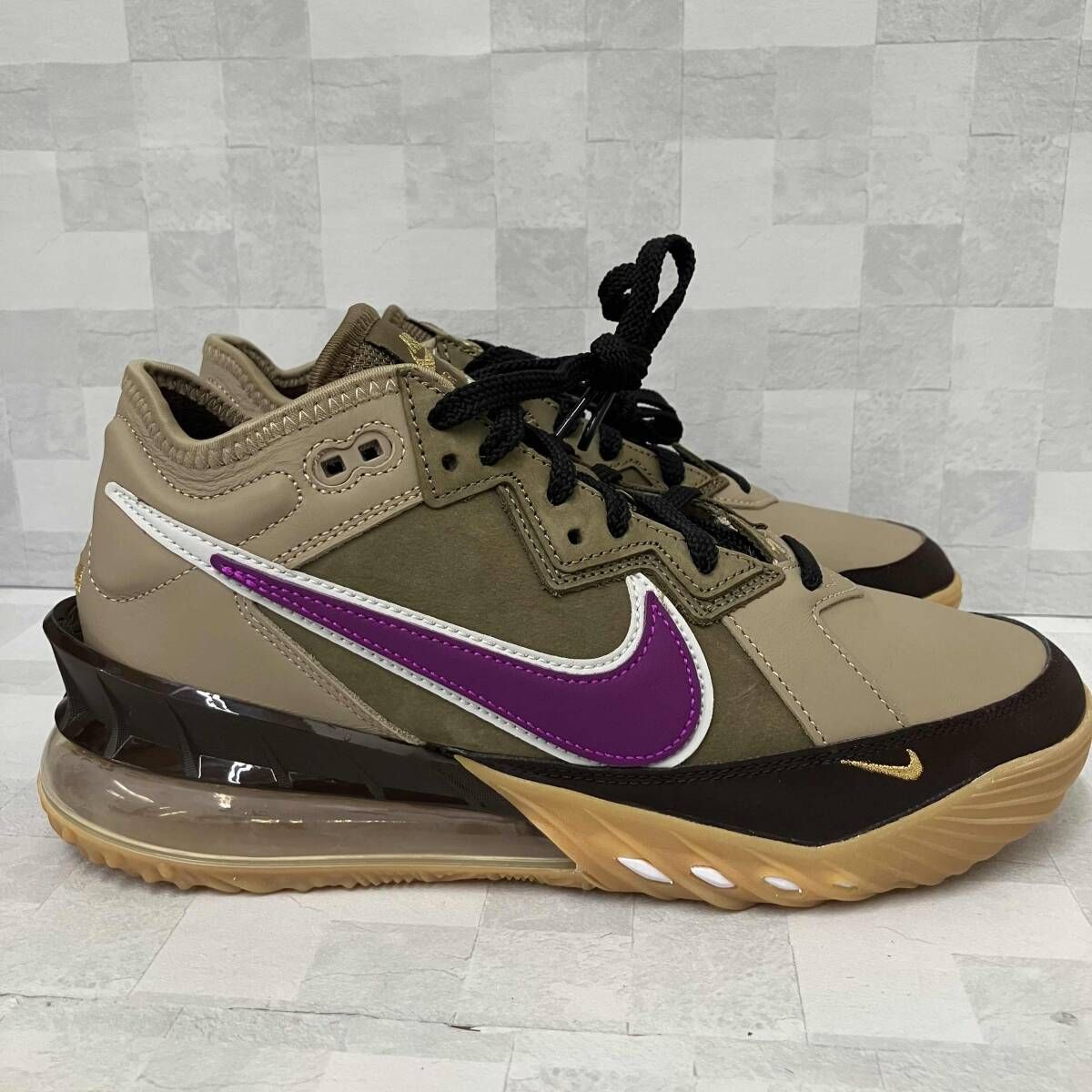 NIKE LEBRON 18 XVII LOW Viotech Atomos コラボ ナイキ レブロン CW3153-200 ブラウン パープル 26.5cm 箱あり インソール欠損 NIKE LEBRON 18 XVII LOW Viotech Atomos コラボ ナイキ レブロン CW3153-200 ブラウン パープル 26.5cm 箱あり インソール欠損