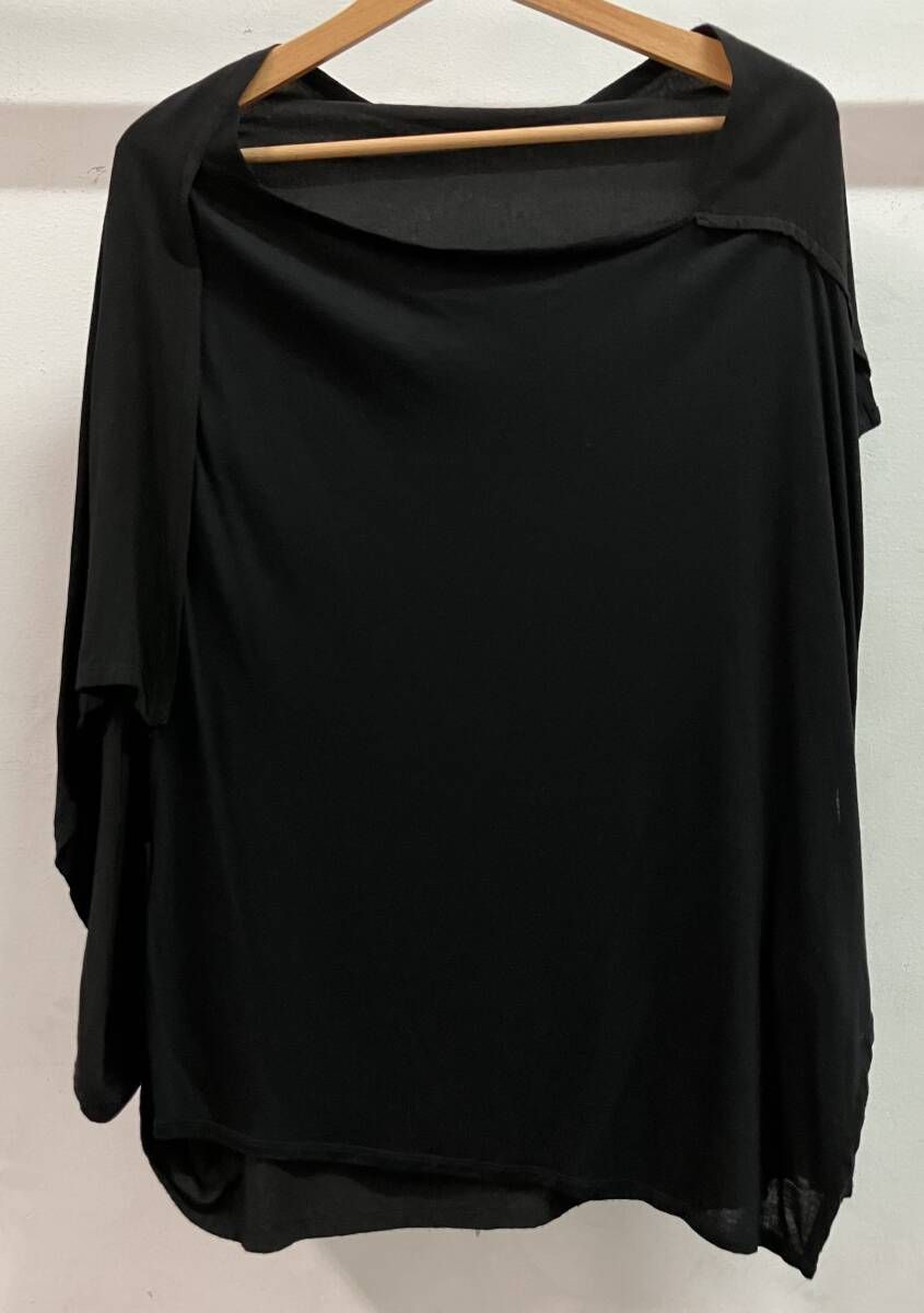 Y's ワイズ 半袖Tシャツ・カットソー YD-B07-809 レーヨン ブラック サイズ2 日本製 表地レーヨン100% 天竺部分指定外繊維(テンセル)100%