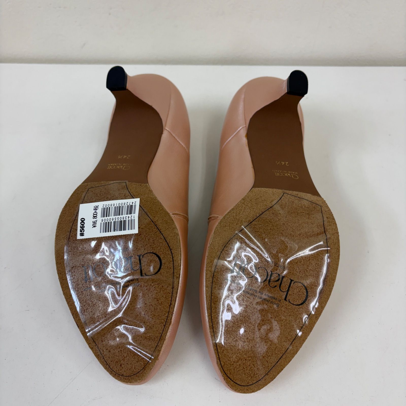 【Chacott】 社交ダンス ダンスシューズ パンプス パーレルピンク #5600 24.5cm チャコット 未使用品