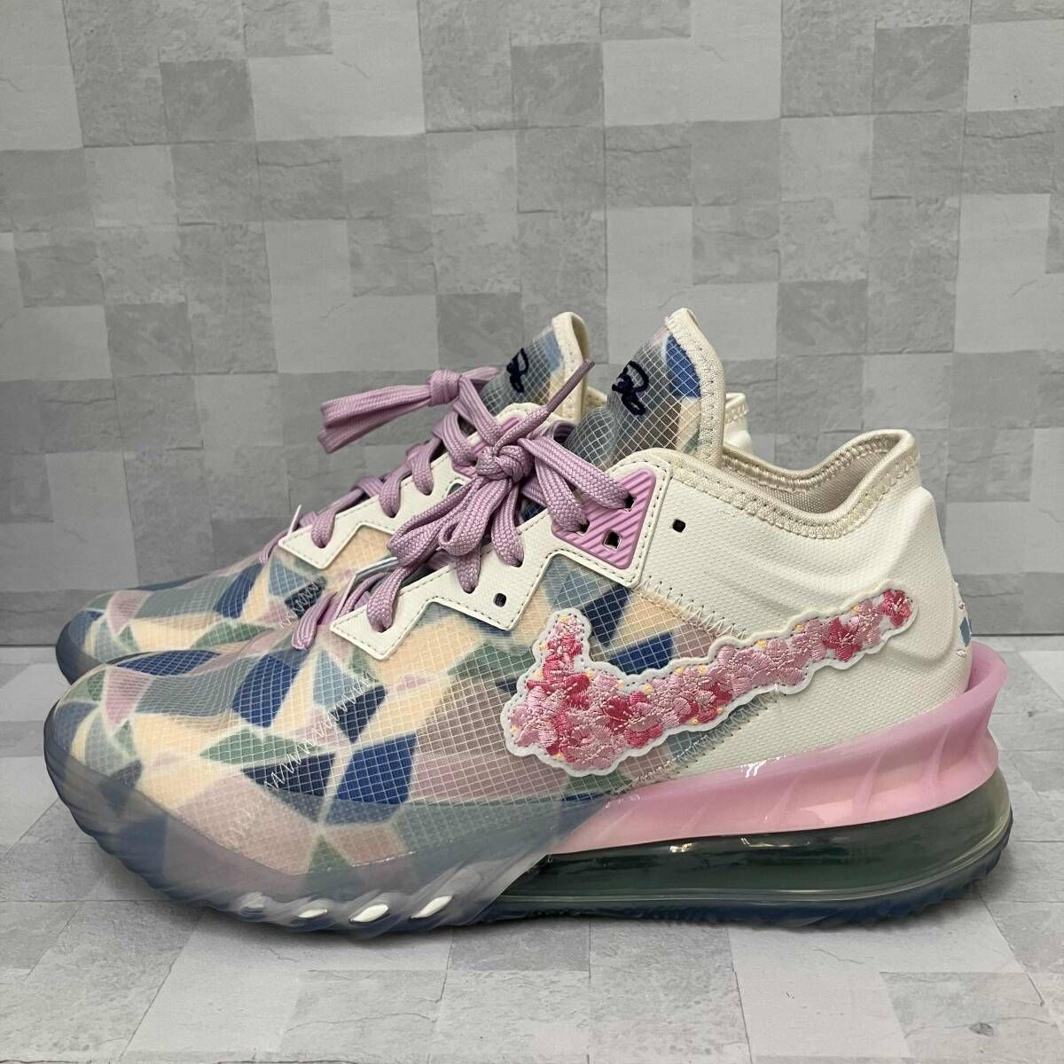 NIKE LEBRON 18 LOW SAKURA ATOMOS ナイキ レブロン 26.5cm CV7562-101 さくら柄 箱あり