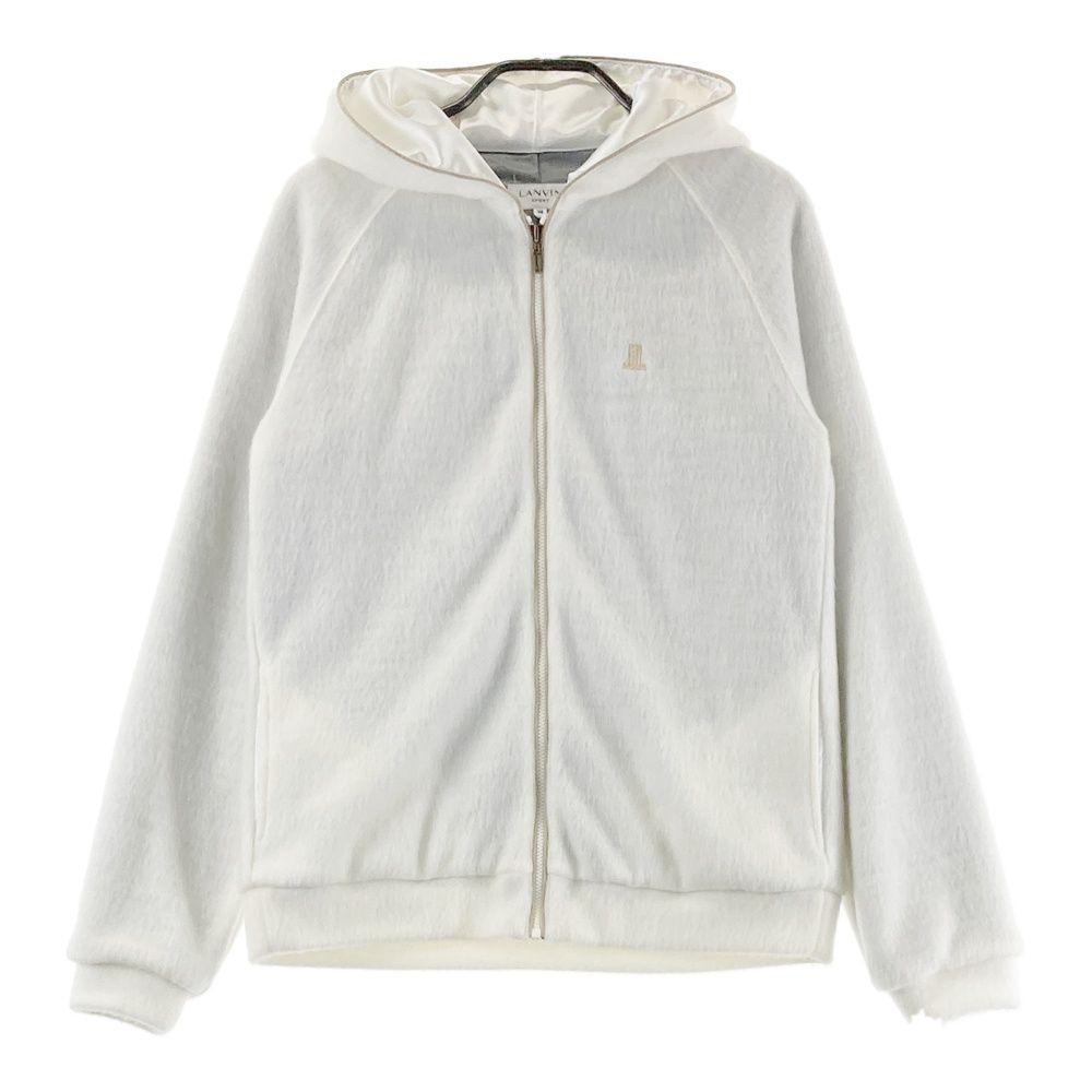サイズ：38 LANVIN SPORT ランバン スポール 裏地付 起毛 ジップパーカー ホワイト系 [240101675606] ゴルフウェア レディース ストスト
