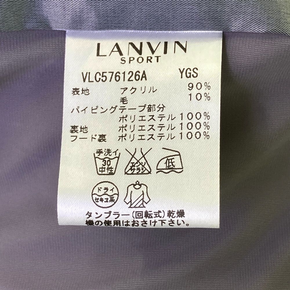 サイズ：38 LANVIN SPORT ランバン スポール 裏地付 起毛 ジップパーカー ホワイト系 [240101675606] ゴルフウェア レディース ストスト