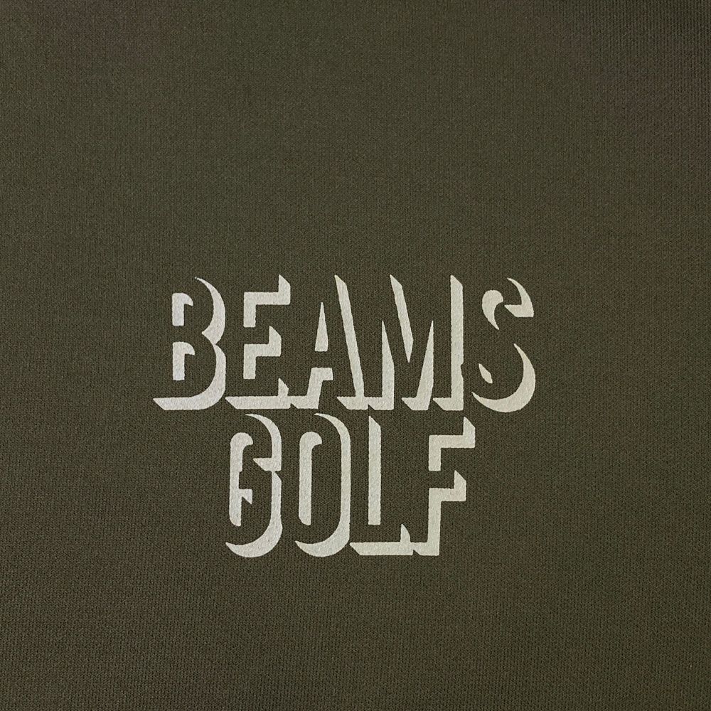 サイズ：L BEAMS GOLF ビームスゴルフ 襟付 長袖 スウェットトレーナー カーキ系 [240101678107] ゴルフウェア メンズ ストスト