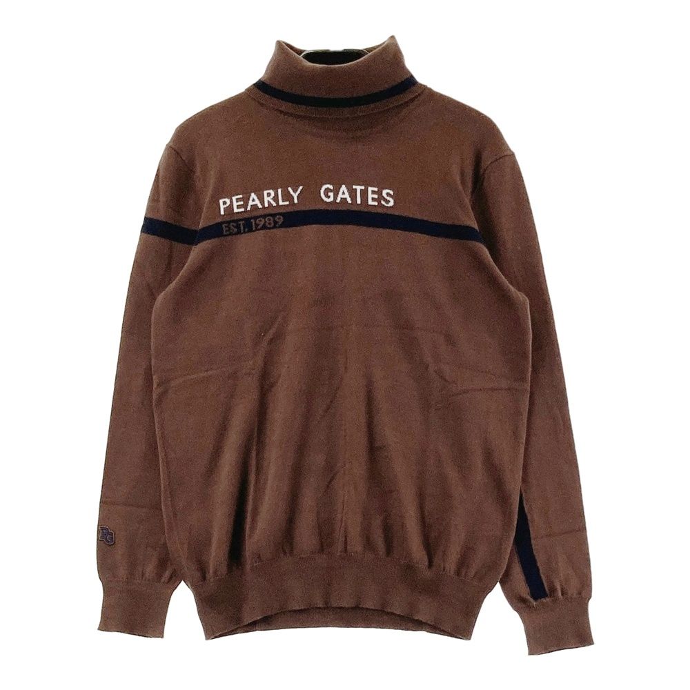 サイズ：0 PEARLY GATES パーリーゲイツ タートルネック ニットセーター ブラウン系 [240101680117] ゴルフウェア レディース ストスト