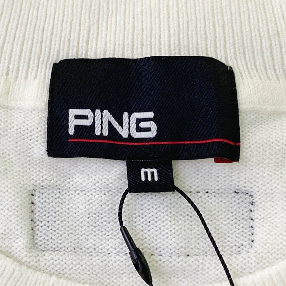 サイズ：M PING ピン ニット セーター ホワイト系 [240101683214] ゴルフウェア メンズ ストスト