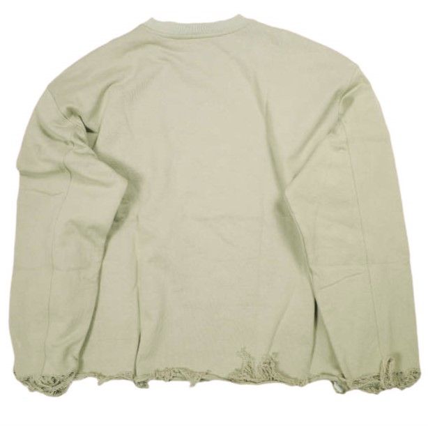 Danke Schon ダンケシェーン CUT FRINGE SWEAT CREWNECK BLACK カット 