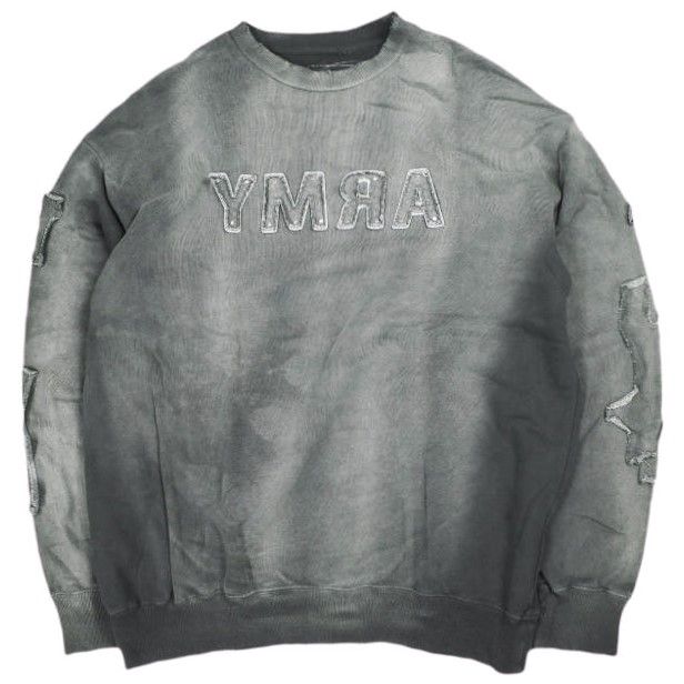 Danke Schon ダンケシェーン 24AW SPRAYED CREW NECK SWEAT スプレー 