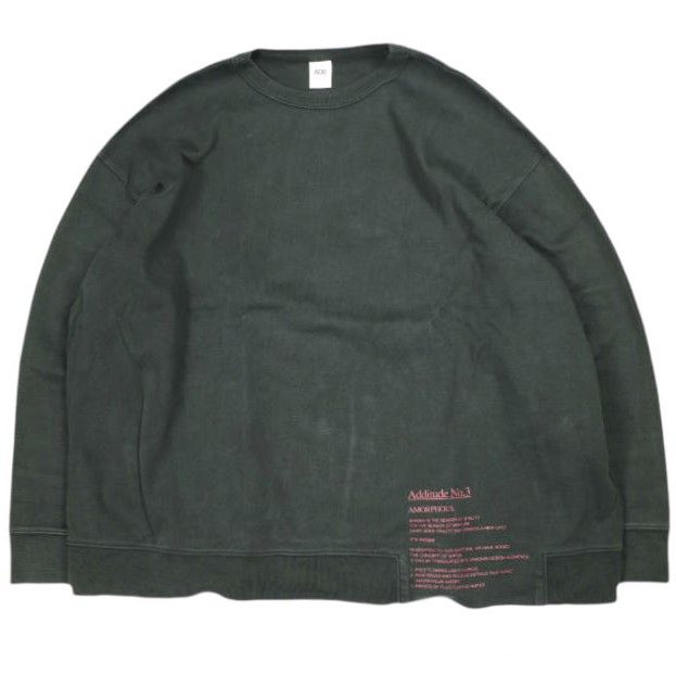 ADD SEOUL エーディーディーソウル AMORPHOUS SWEATSHIRTS オーバーサイズ スウェット ASP20 T002 2 BLACK トレーナー トップス g26388 - メルカリ