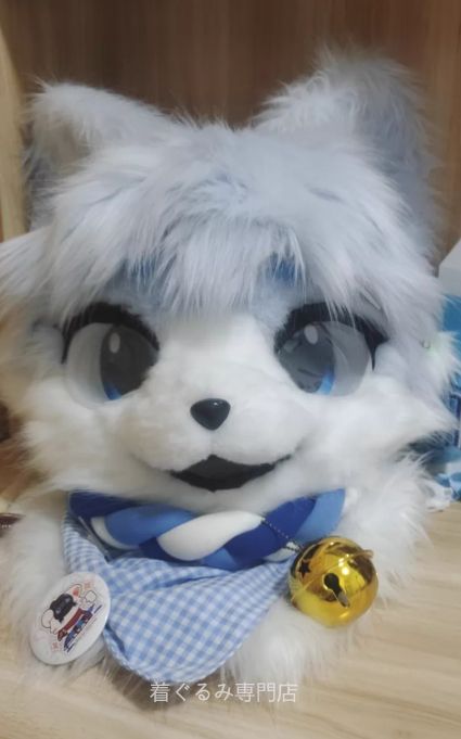 犬 猫 着ぐるみ ヘッド全頭 ヘッド ケモノ ファースーツ ぬいぐるみ コスプレ コスチューム Kurumi 一点物 B720