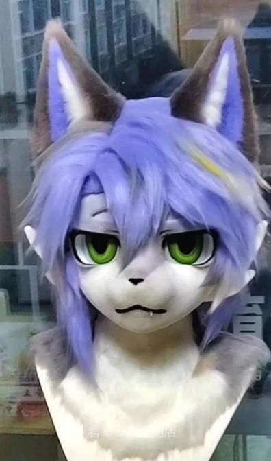 犬　猫　着ぐるみ ヘッド全頭　ヘッド ケモノ ファースーツ ぬいぐるみ コスプレ コスチューム Kurumi 一点物 B724