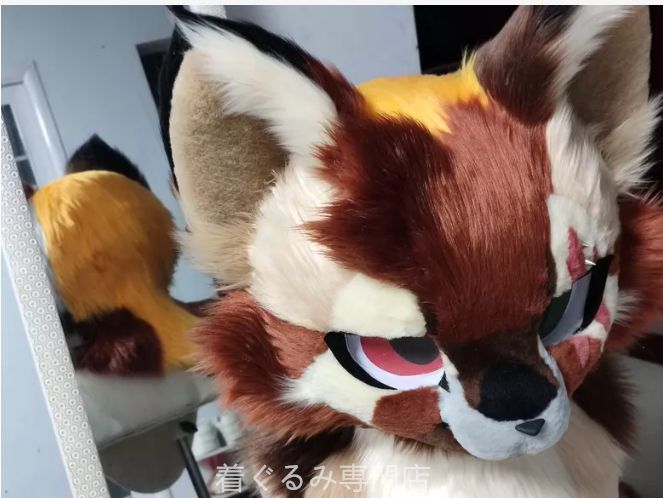 犬　猫　着ぐるみ ヘッド全頭　ヘッド ケモノ ファースーツ ぬいぐるみ コスプレ コスチューム Kurumi 一点物 B728