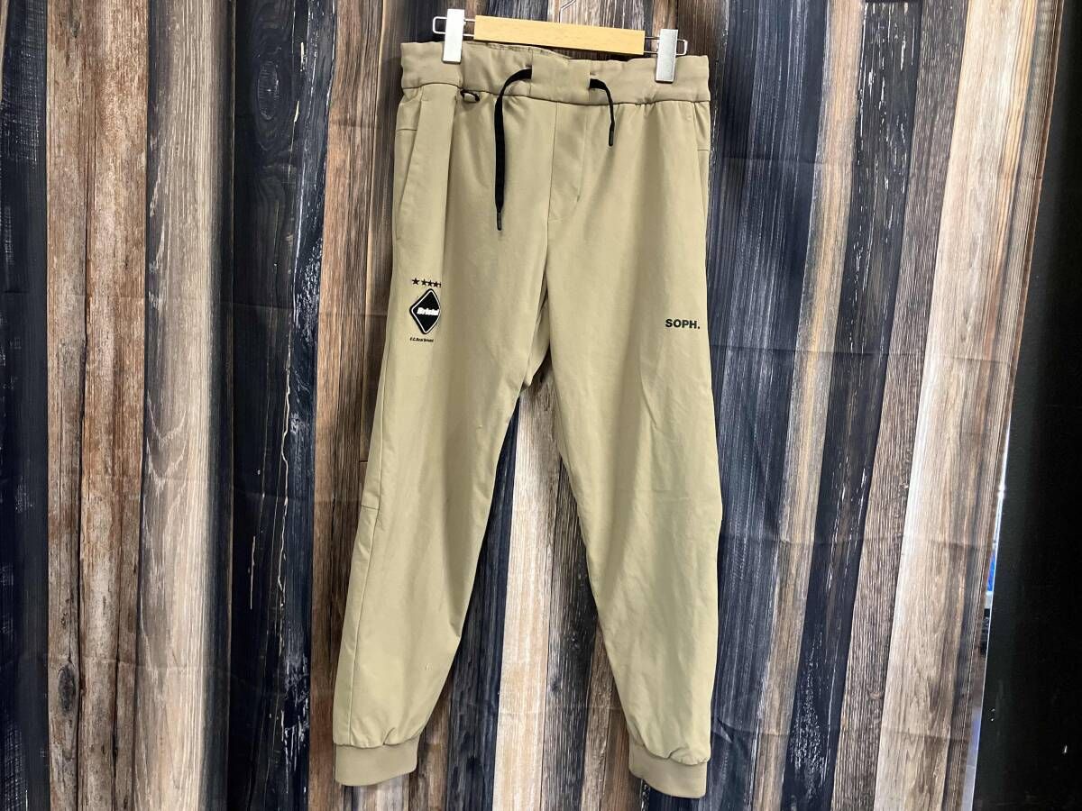 F.C.R.B. エフシーアールビー LYCRA TRACK RIBBED PANTS FCRB-232067 ベージュ S