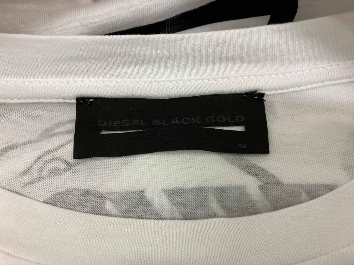 DIESELディーゼル BLACKGOLD / RN93423 半袖Tシャツ / ホワイト・サイズM