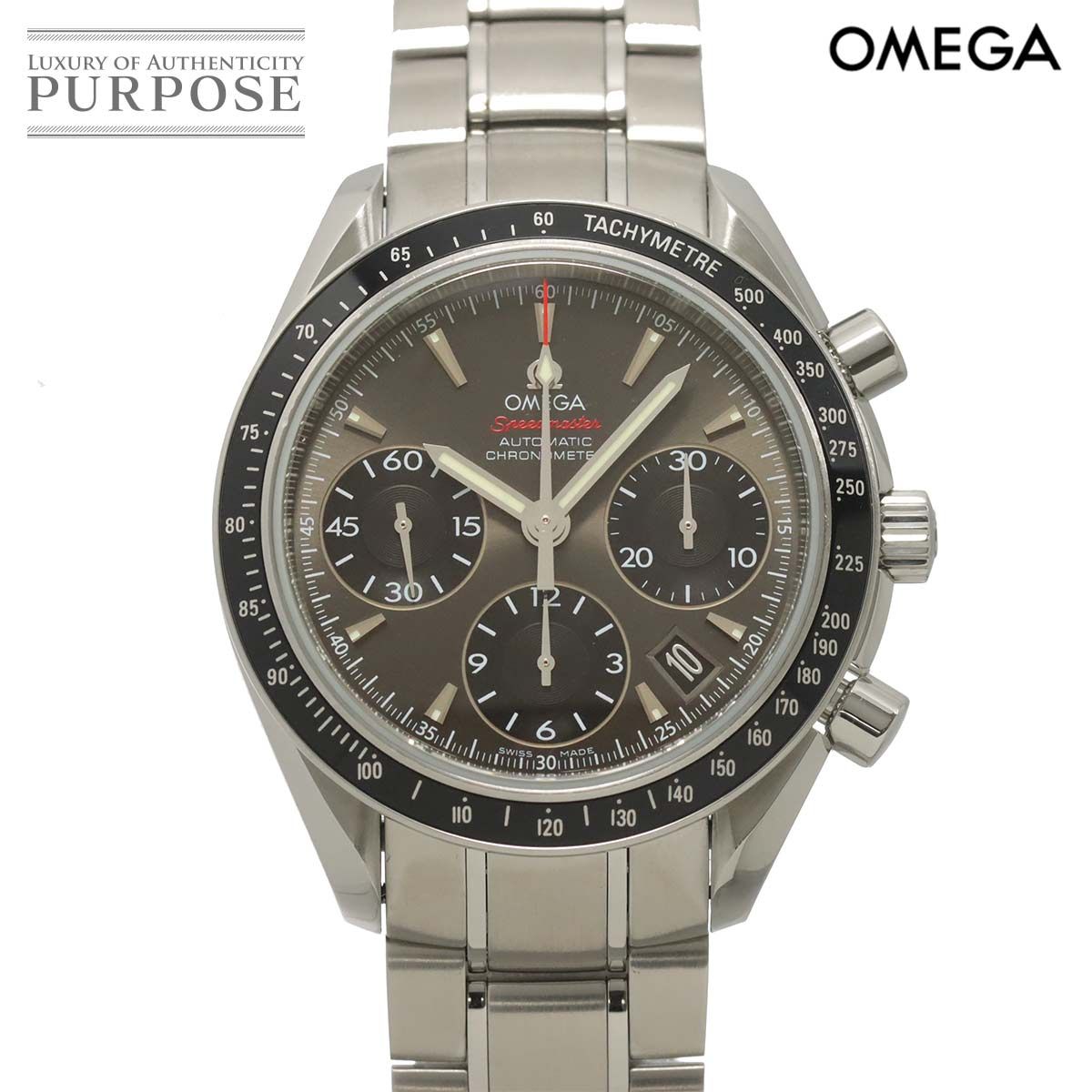 オメガ OMEGA スピードマスター デイト 323 30 40 40 06 001 クロノグラフ メンズ 腕時計 グレー 自動巻き Speedmaster 90273605