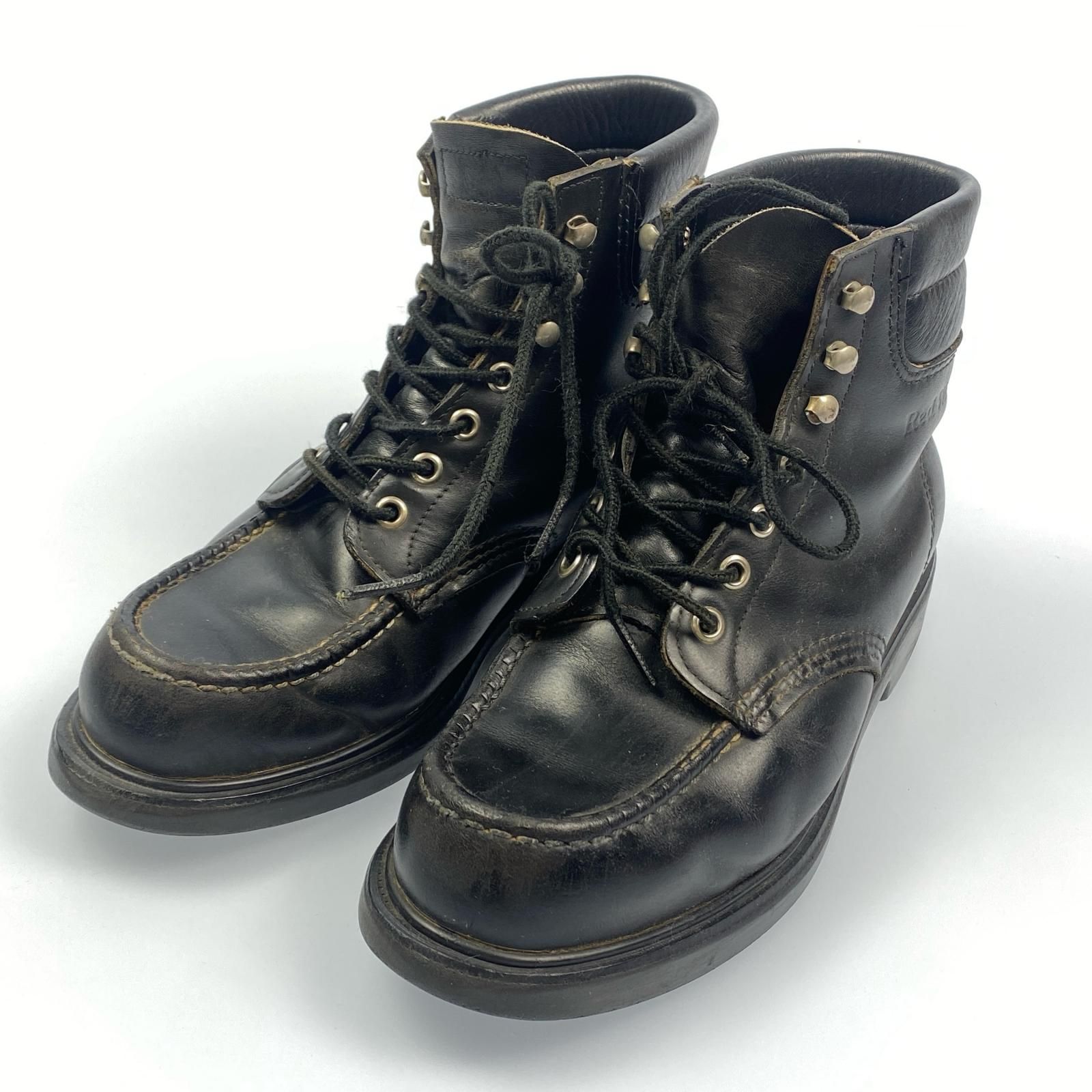 【姫路東店】 中古 RED WING | レッドウィング ブーツ SuperSole 6-inch Moc 8133 プリント羽タグ US7 ブラック 【127】