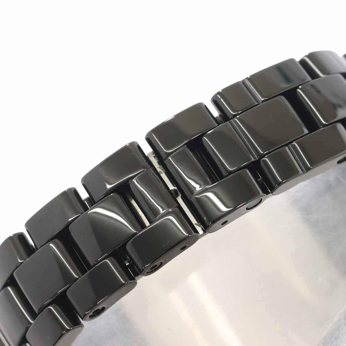 シャネル CHANEL J12 33mm H0949 純正ダイヤベゼル レディース 腕時計 ブラック セラミック デイト クォーツ ウォッチ 90318359