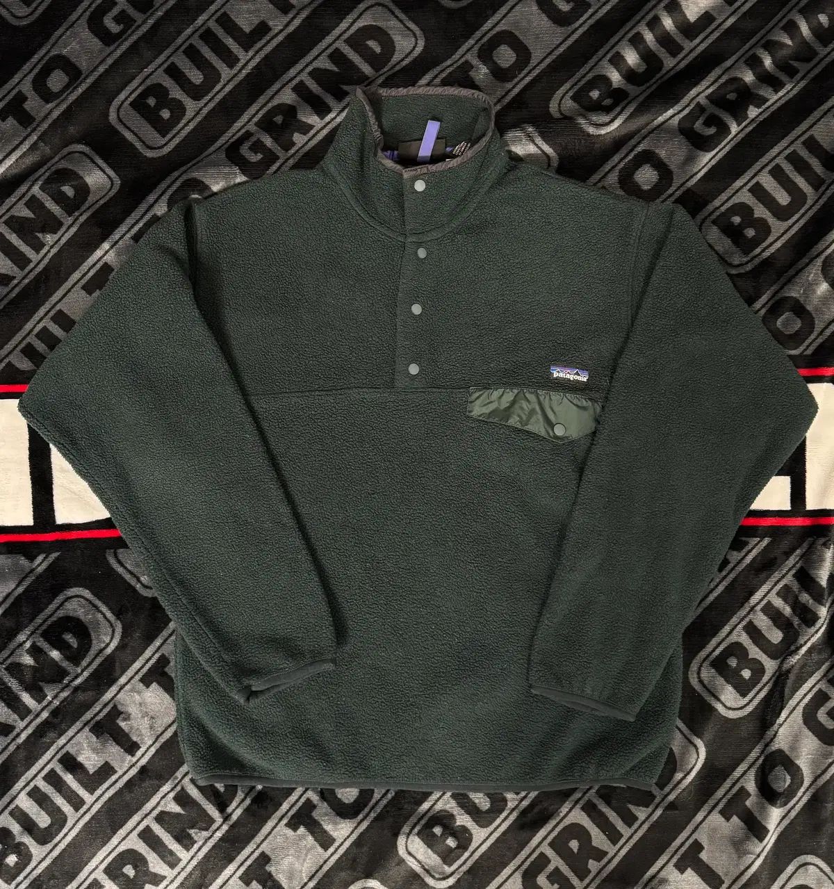 パタゴニア Synchilla(シンチラ) スナップ Tシャツ フール オーバ DARK GREEN メイド IN JAMAICA