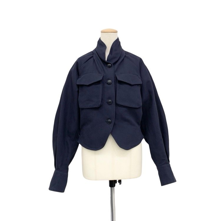未使用品 Mame Kurogouchi マメクロゴウチ Cotton Linen Twill Short Jacket コットンリネンツイルショートジャケット 2 MM23PS-JK711