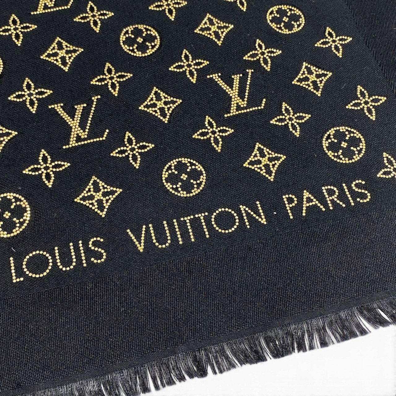 e8 《極美品》 LOUIS VUITTON ルイヴィトン ショール モア モノグラム