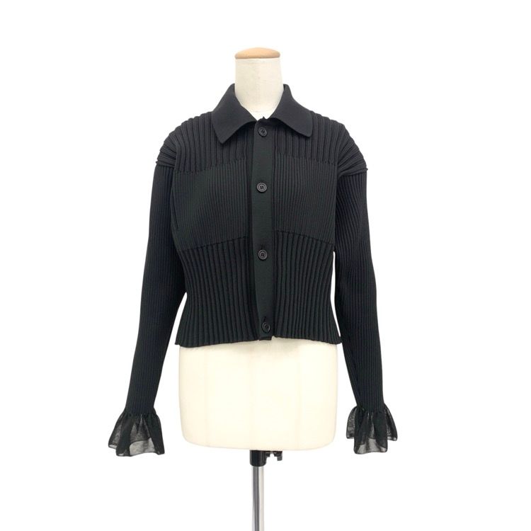2026SS CFCL シーエフシーエル FLUTED LUCENT CROPPED SHIRT CARDIGAN