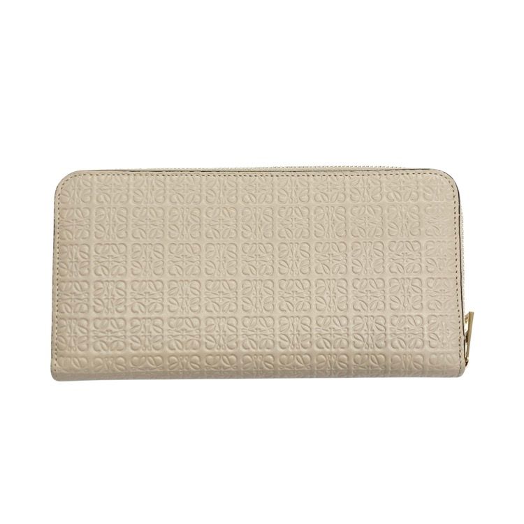 ロエベ アナグラム 長財布 ラウンドファスナー ベージュ C499T12X07 LOEWE ロエベ リピートアナグラム ラウンド長財布 C499T12X07 - メルカリ