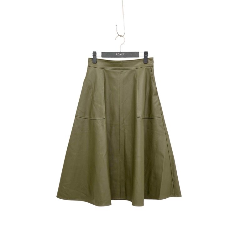 FOXEY NEWYORK COLLECTION フォクシー スカート オリンピア エコレザー