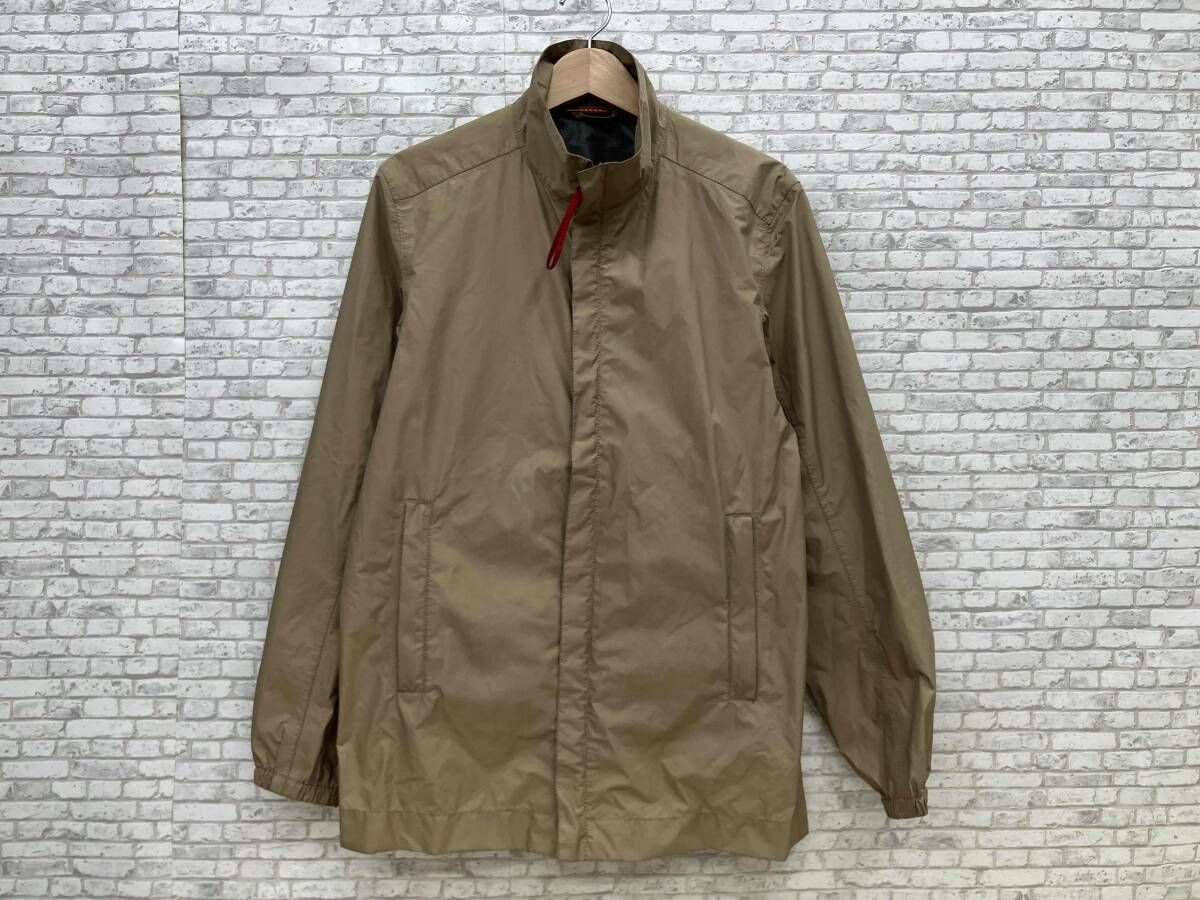 PRADA プラダ SPORT goretex nylon coat レインウェア サイズ46 ベージュ GORE-TEX