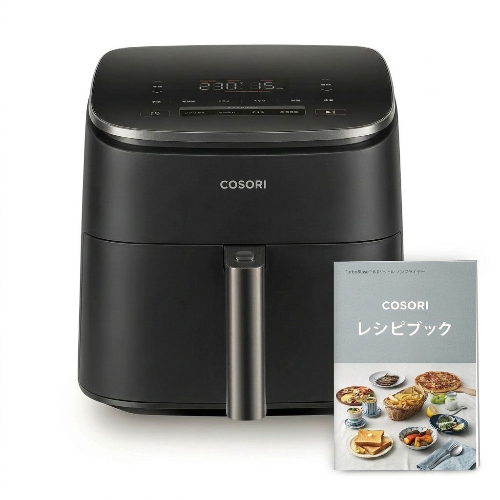 ノンフライヤー COSORI CAF-DC601-KJP 6.0L大容量 エアフライヤー 1台