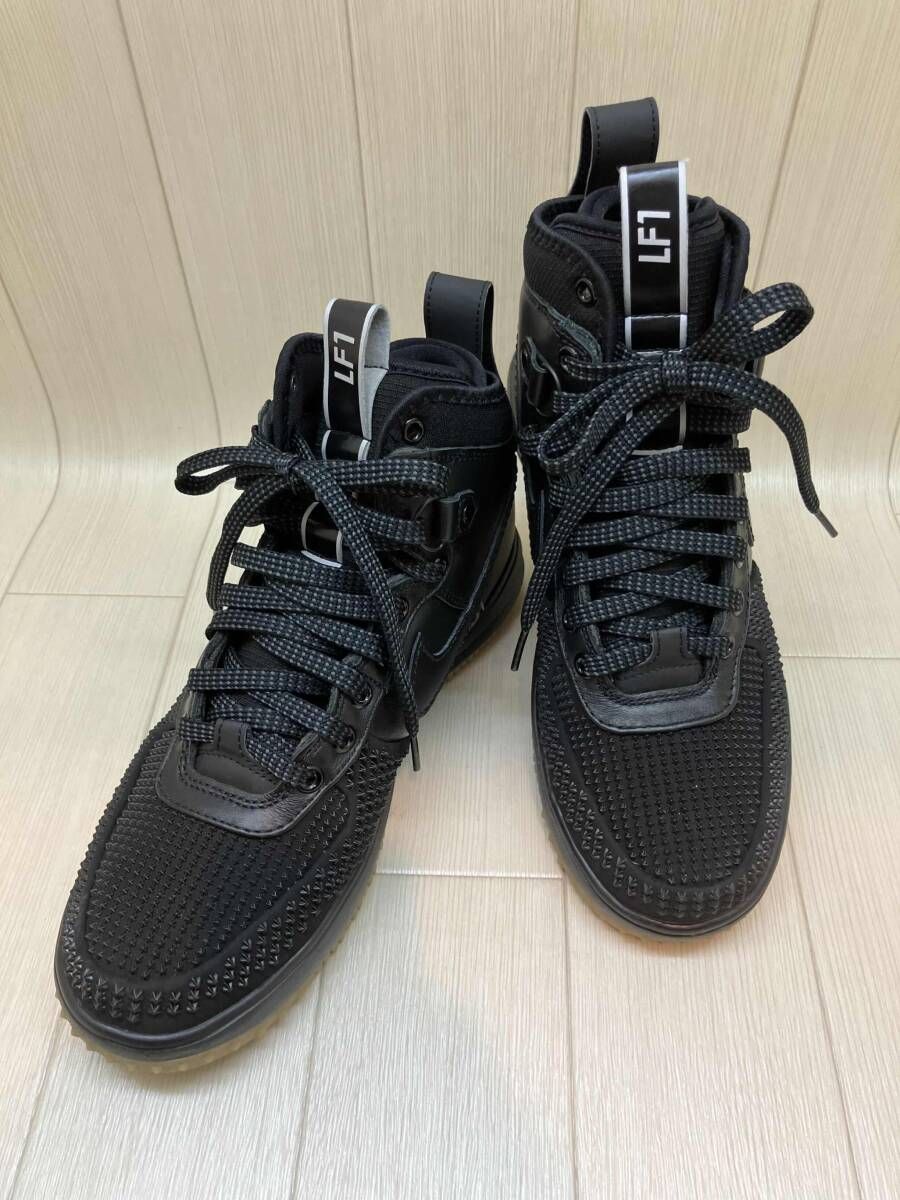 ★ NIKE ナイキ ハイカットスニーカー ルナフォース 1 ダックブーツ 26cm ブラック 通年