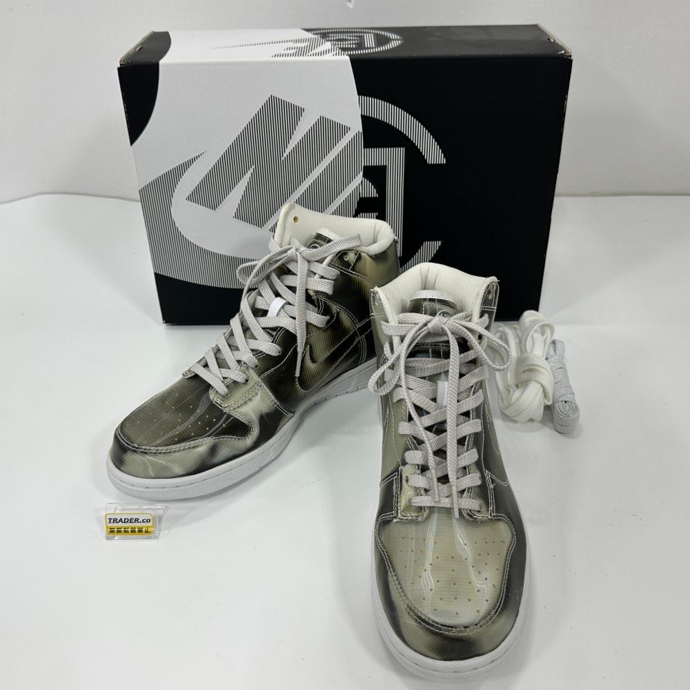 07w1657☆ CLOT × NIKE DUNK HIGH “SILVER/FLUX” クロット ナイキ 