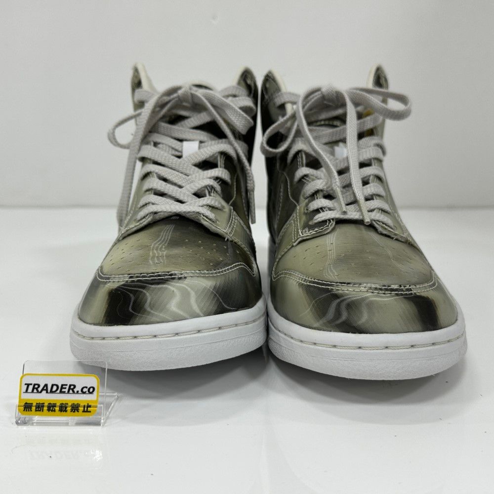 07w1657☆ CLOT × NIKE DUNK HIGH “SILVER/FLUX” クロット ナイキ 