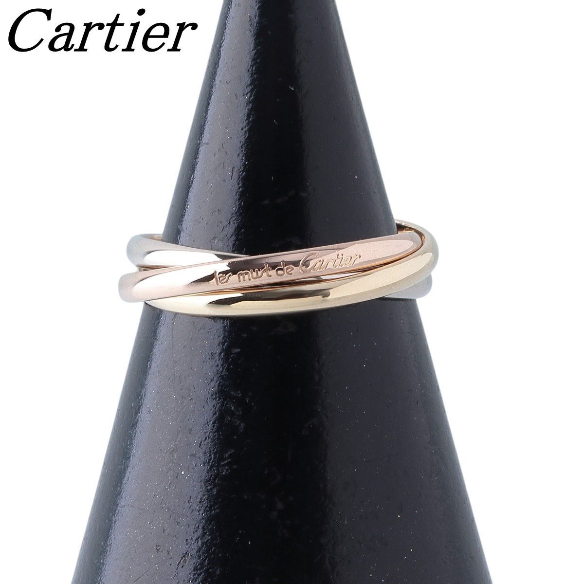 カルティエ トリニティ リング XS #53 750PG/WG/YG スリーカラー 新品仕上げ済 Cartier【25906】
