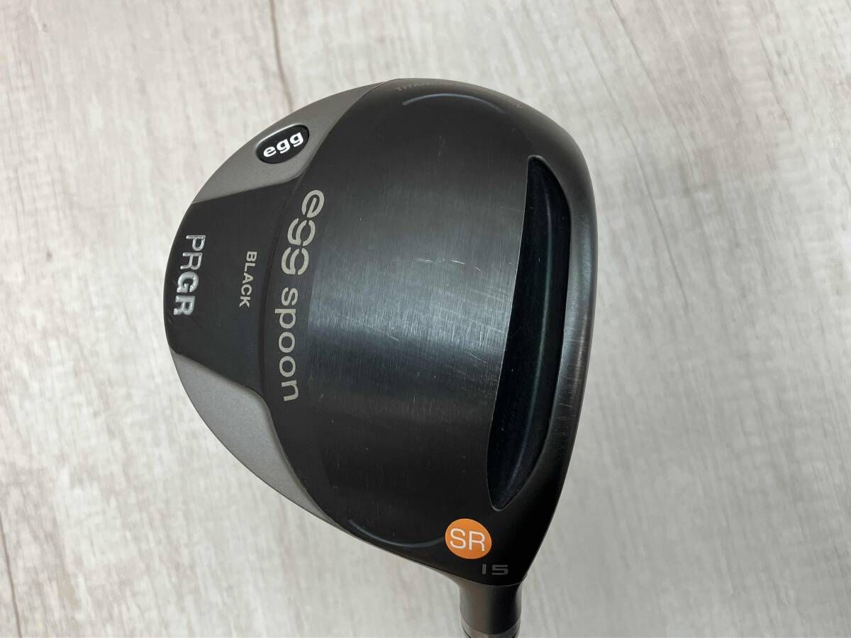 PRGR egg spoon black フェアウェイ プロギア FLEX SR ロフト角 15° 男性右利き用 ゴルフクラブ 川崎港町店