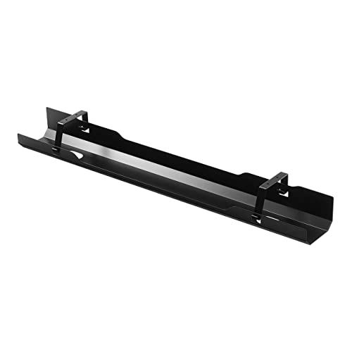 サンワダイレクト ケーブルトレー デスク下 幅90cm ネジ固定タイプ スチール製 耐荷重5kg ブラック 200-CT002BKas