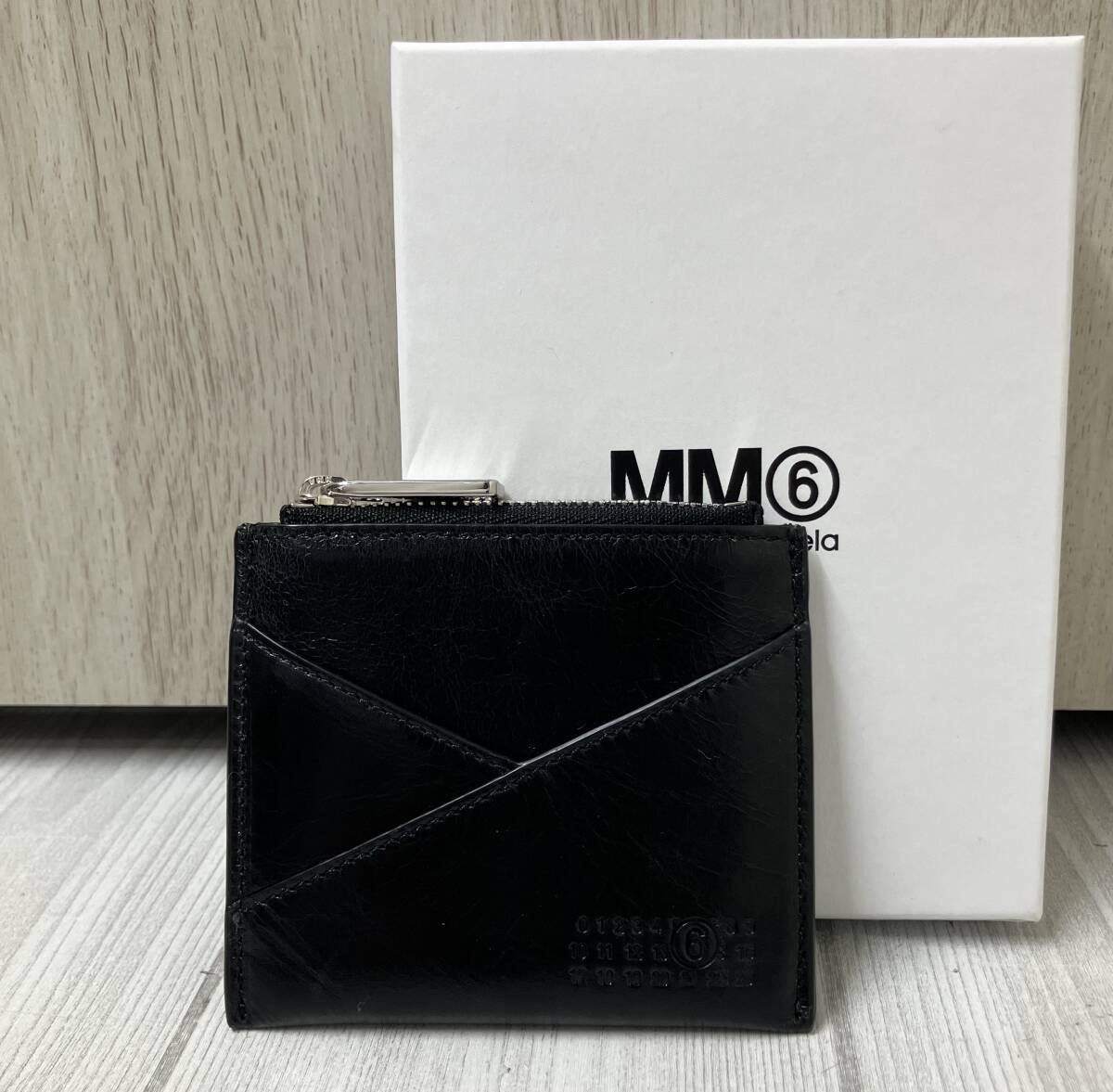 MM6 エムエムシックス SA6UI0015 P6445 T8013 ジャパニーズ コインケース ジップカードホルダー 小銭入れ ブラック
