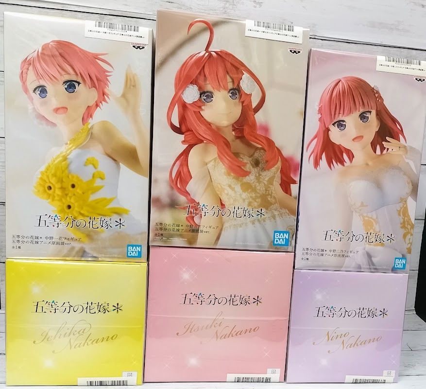 五等分の花嫁 アニメ原画展ver. 中野 一花 二乃 五月 2点ずつ6点セット