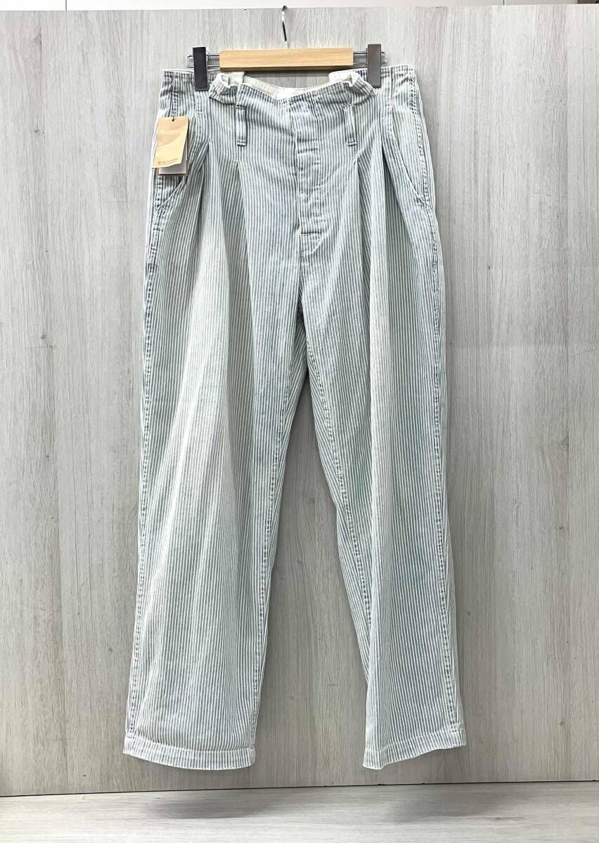 RALPH LAUREN/ラルフローレン/WMPODNMN7610276/ パンツ/ベルテッドストライプペーパーバッグシ バーンズ/ライトブルー×ホワイト/サイズ27