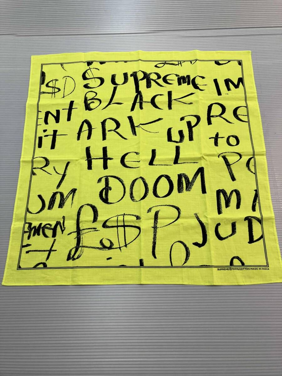 ★ Supreme シュプリーム バンダナ 20FW Black Ark Bandana イエロー 通年