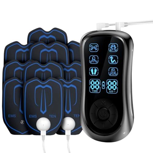 SENPPLE リラクゼーション器 EMS微電流ケア 筋トレグッズ 6モード 19階段強度 全身筋肉刺激 超軽量 誕生日 母の日 父の日 両親のプレゼントに最適@ 72f0adde