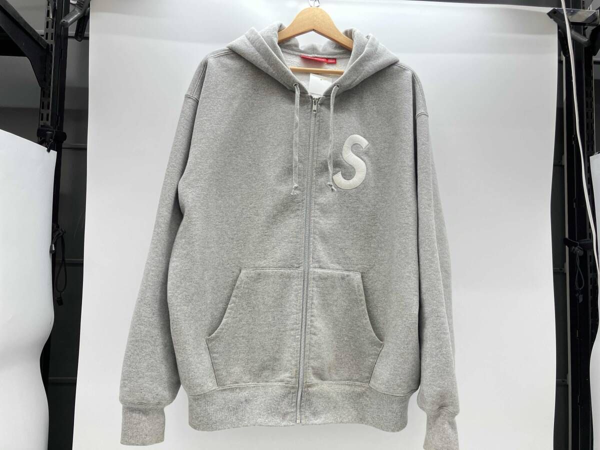 秋冬 Supreme S Logo Zip Up Hooded Sweatshirt シュプリーム Sロゴ ジップアップ フーデッド スウェットシャツ 25FW L