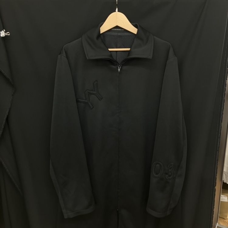 03ss archive Yohji Yamamoto pour homme YYロゴナンバリングジャージコート 3 ブラック HQ-C01-902 ヨウジヤマモト