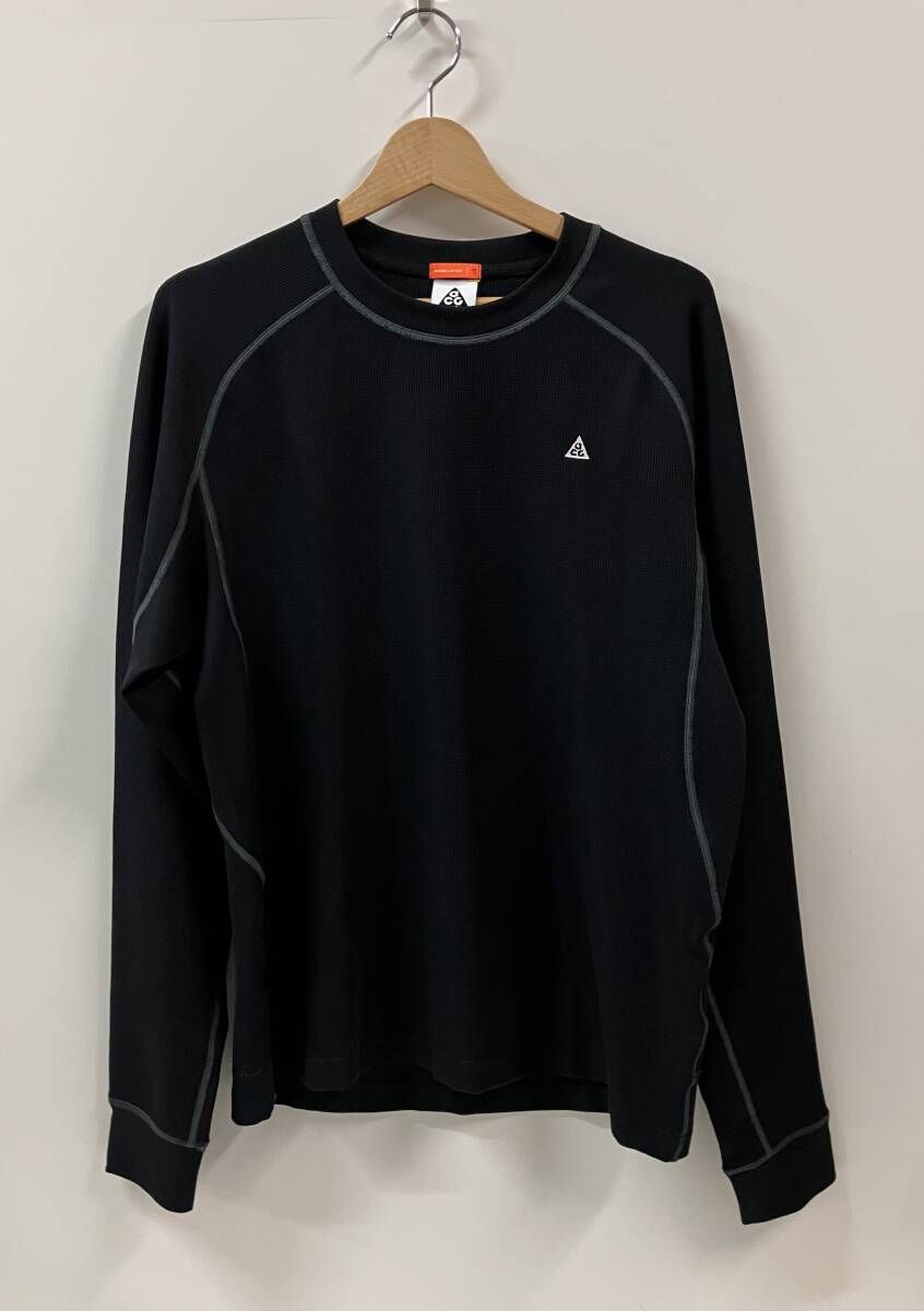 NIKE ACG ナイキエーシージー 長袖Tシャツ CHINATI サーマル ロングスリーブ サイズ1 カンボジア製 ポリエステル91% ブラック