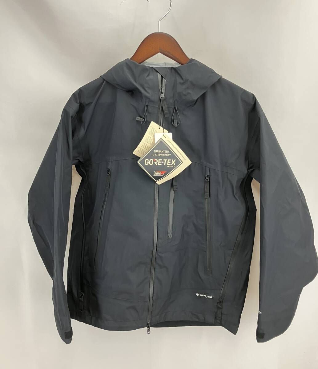 ★ 美品 タグ付き SNOW PEAK スノーピーク ジャケット マウンテンパーカー JK-26SU014 サイズS ブラック 通年