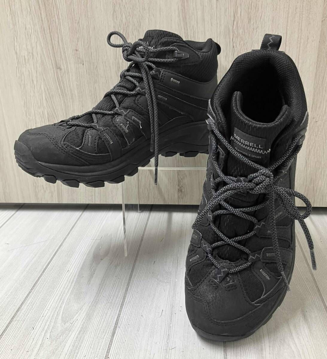 MERRELL メレル J037557 CLAYPOOL 2 SPORT GORE-TEX ハイキングシューズ トレッキングブーツ サイズ26.5cm ブラック