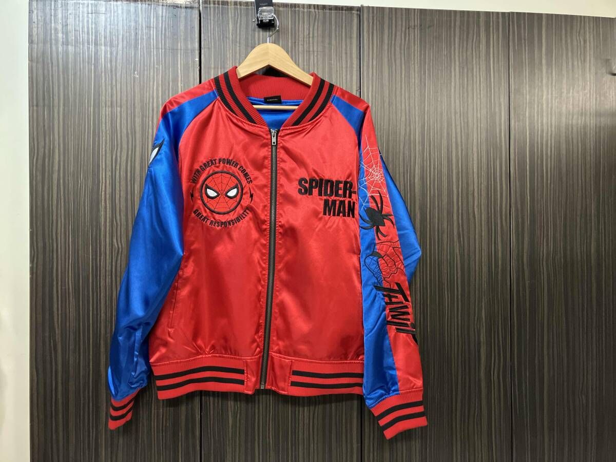 MARVEL スパイダーマン　サイズL 赤
