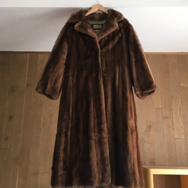 美品 着丈118㎝ fur MITSUKOSHI TOKUSEN ロング MINK コート