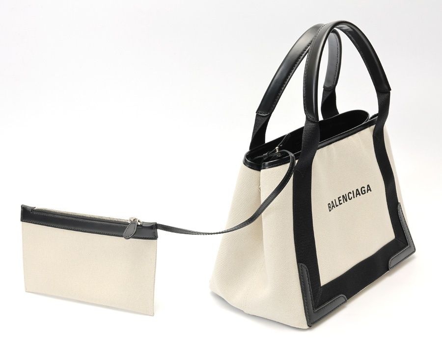 バレンシアガ / BALENCIAGA ネイビーカバス S / トートバッグ 339933