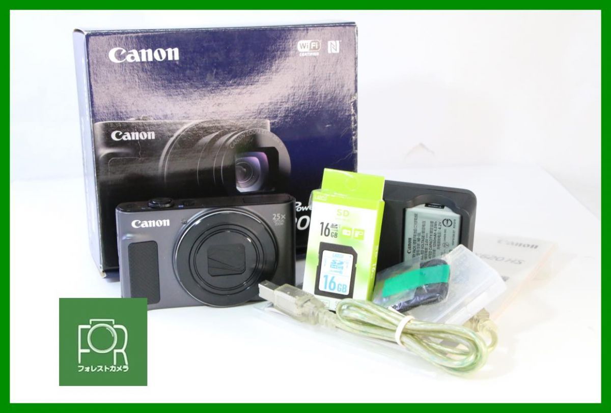 【動作保証・点検済】極上品■到着後即使える■Canon SX620 HS■■バッテリー・チャージャー・16GB SDカード・箱付き■AD622