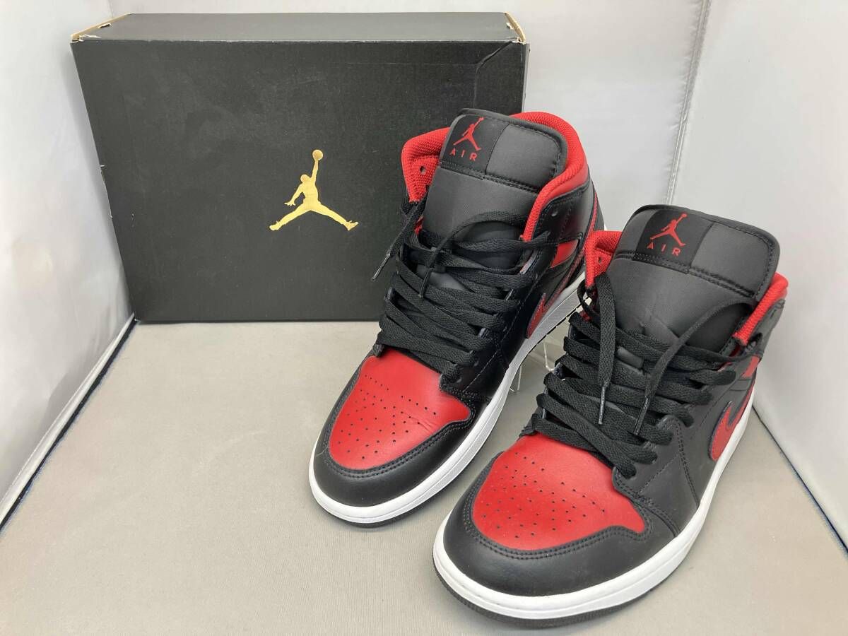 NIKE AIR JORDAN 1MID ナイキ エア ジョーダン 1MID スニーカー DQ8426-067 27cm ブラック レッド ホワイト