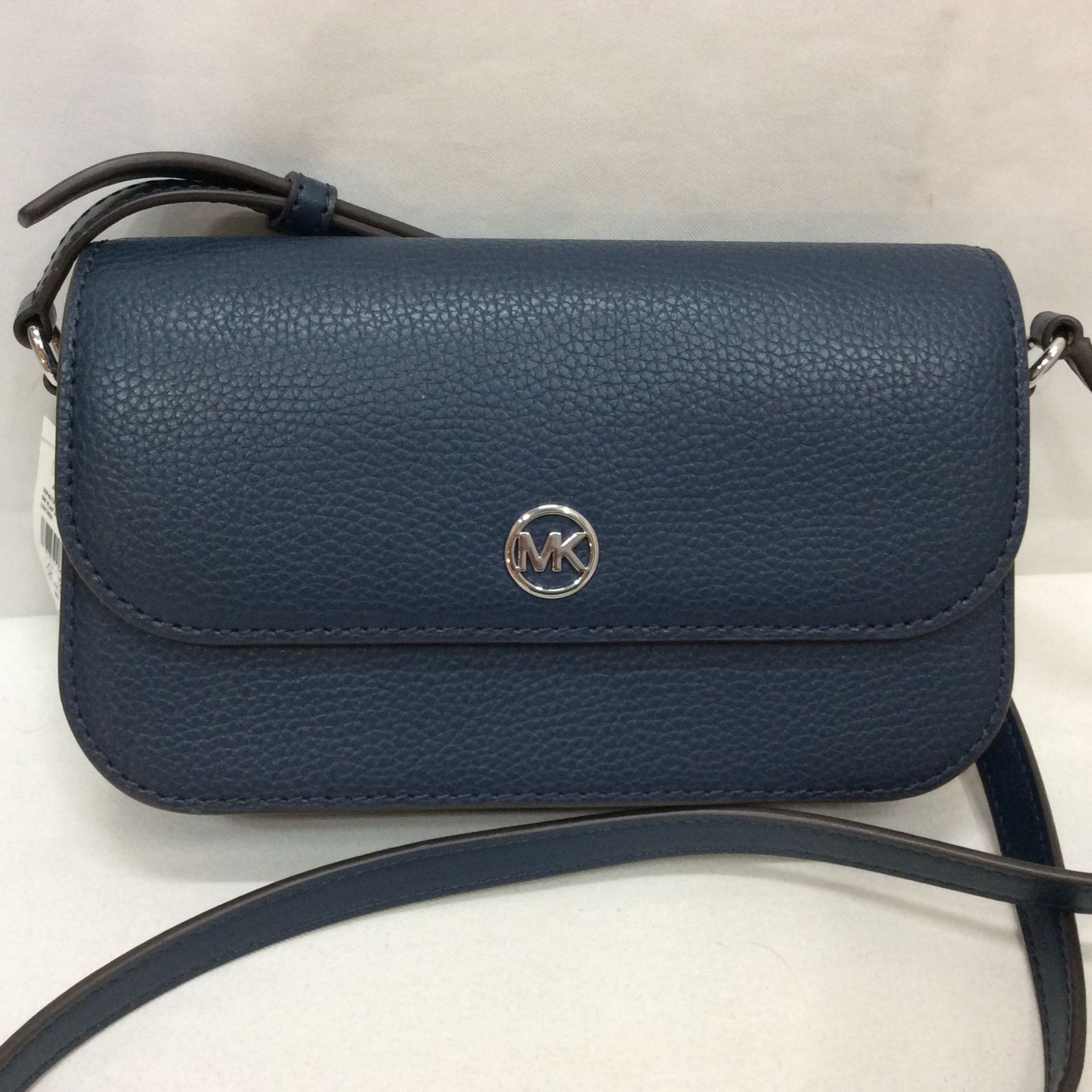 新品☆MICHAEL KORS マイケルコース JET SET TRAVEL ショルダーバッグ NAVY ネイビー 35F4STVC1L SM FLAP XBODY LEATHER